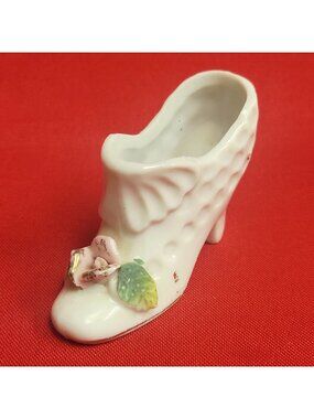Vintage Miniature Porcelain Shoe Figurine